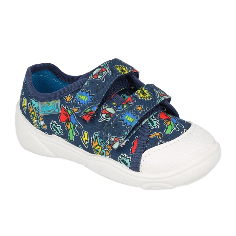 Befado chaussures pour enfants 907P155 bleu marin multicolore