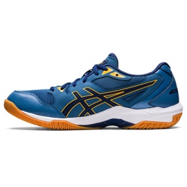 Asics Gel-Rocket 10 M 1071A054 407 chaussures de volley-ball bleu bleus et bleu marine
