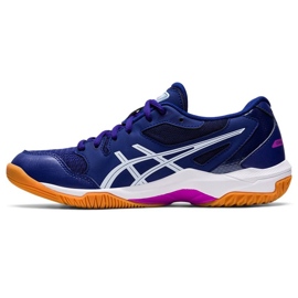 Asics Gel-Rocket 10 W 1072A056 405 chaussures de volley-ball bleu marine bleus et bleu marine