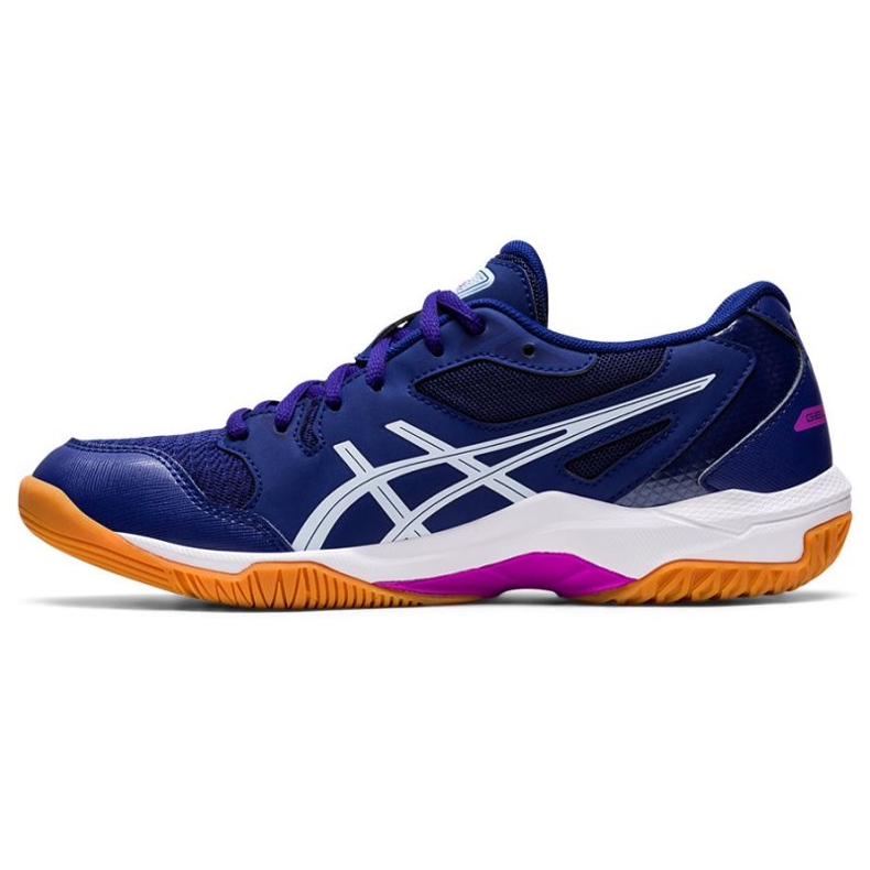 Asics Gel-Rocket 10 W 1072A056 405 chaussures de volley-ball bleu marin bleu et bleu marine