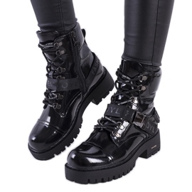 Bottines Rutland laquées noires le noir Bottines Rutland laquées noires le noir