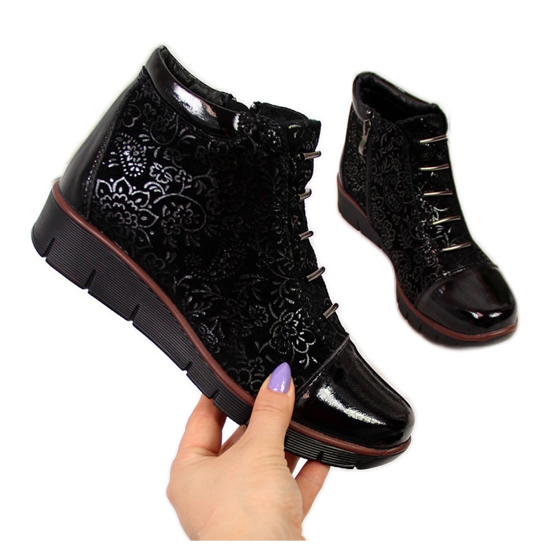 Bottes isolées en cuir pour femmes avec imprimé Filippo noir le noir Bottes isolées en cuir pour femmes avec imprimé Filippo noir le noir