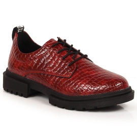 T.Sokolski Chaussures pour femme laquées crocodile rouge T. Sokolski T.Sokolski Chaussures pour femme laquées crocodile rouge T. Sokolski
