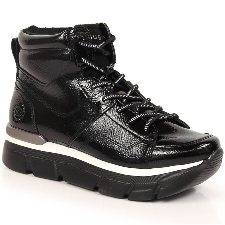 Baskets compensées femme Bugatti noires le noir