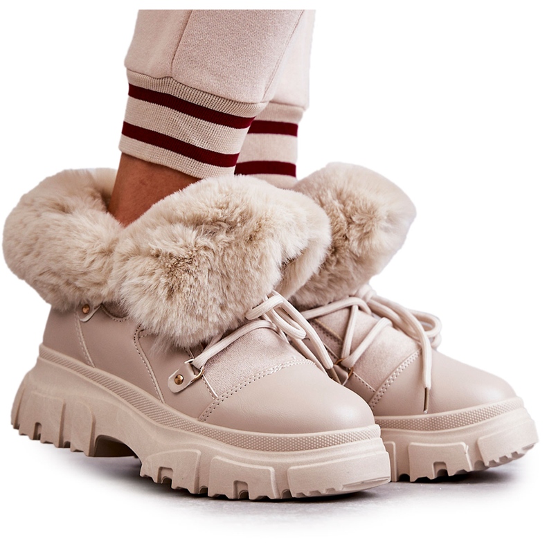 PS1 Bottes Chaudes Beige Charles Trappers