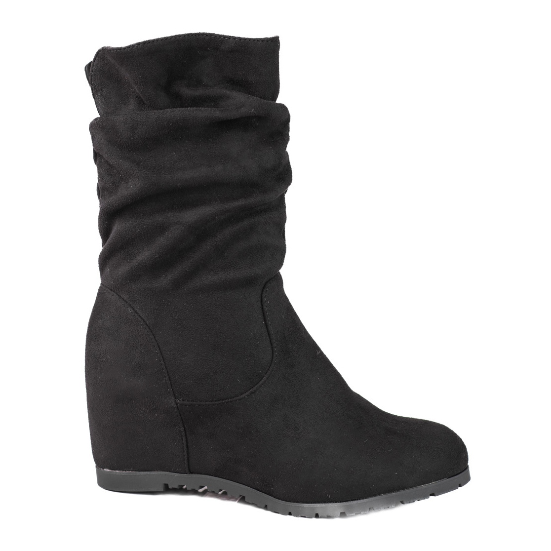 Talon Compensé Botte Compensée Femme Semelle épaisse Chaussure