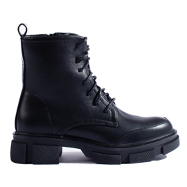 Chaussures à lacets Shelovet pour femmes noires