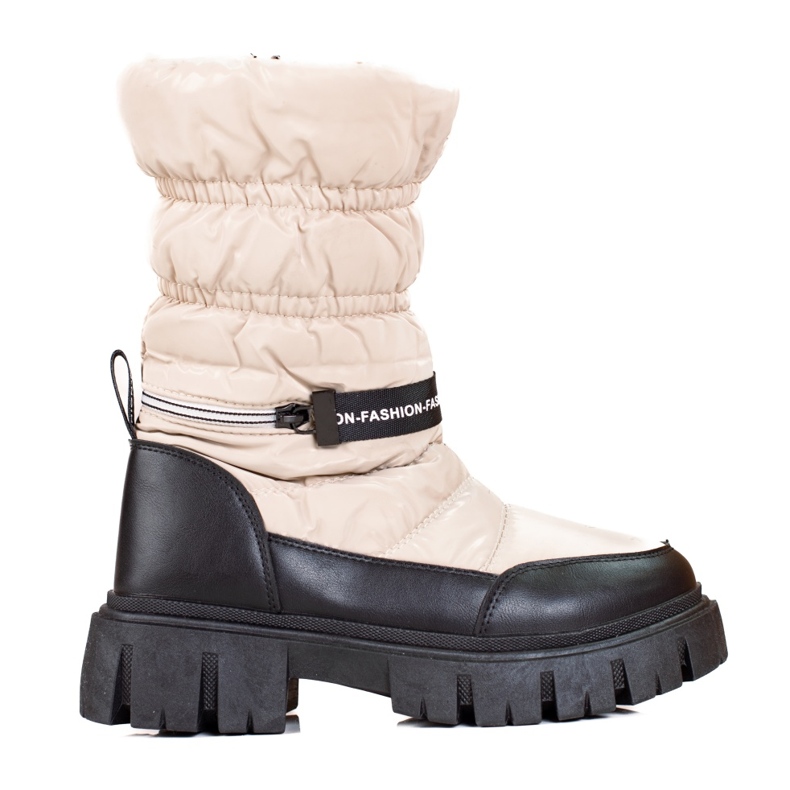 Bottes de neige beiges Shelovet pour femmes brun Bottes de neige beiges Shelovet pour femmes brun