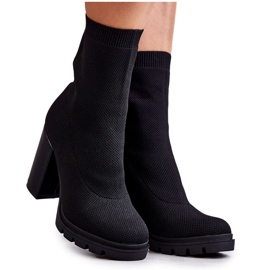 FB2 Bottines noires Louve Material pour femmes