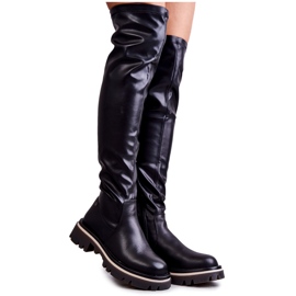 Cuissardes en cuir GOE KK2N4024 Noir le noir