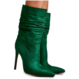 FS1 Bottines Froissées Femme Vert Laguna FS1 Bottines Froissées Femme Vert Laguna