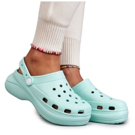 FS1 Chaussons Mousse Femme Menthe Crocs Coline vert