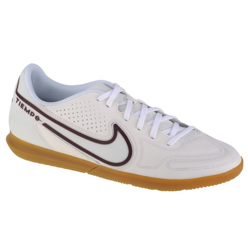 Nike Tiempo Legend 9 Club Ic M DA1189-169 chaussures de football blanche beiges et marrons