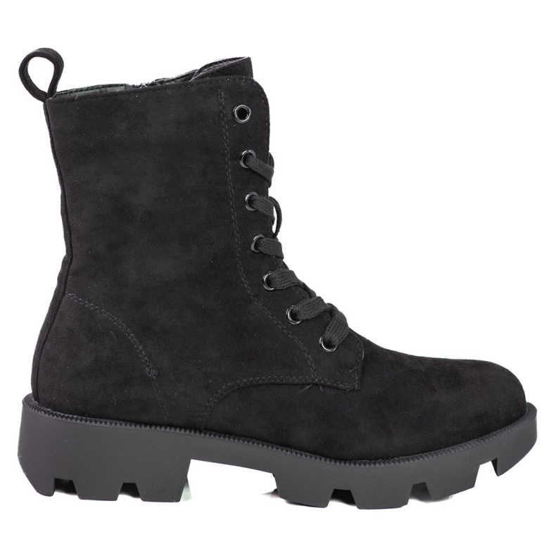 Sacs femme en daim noir à lacets Shelovet le noir