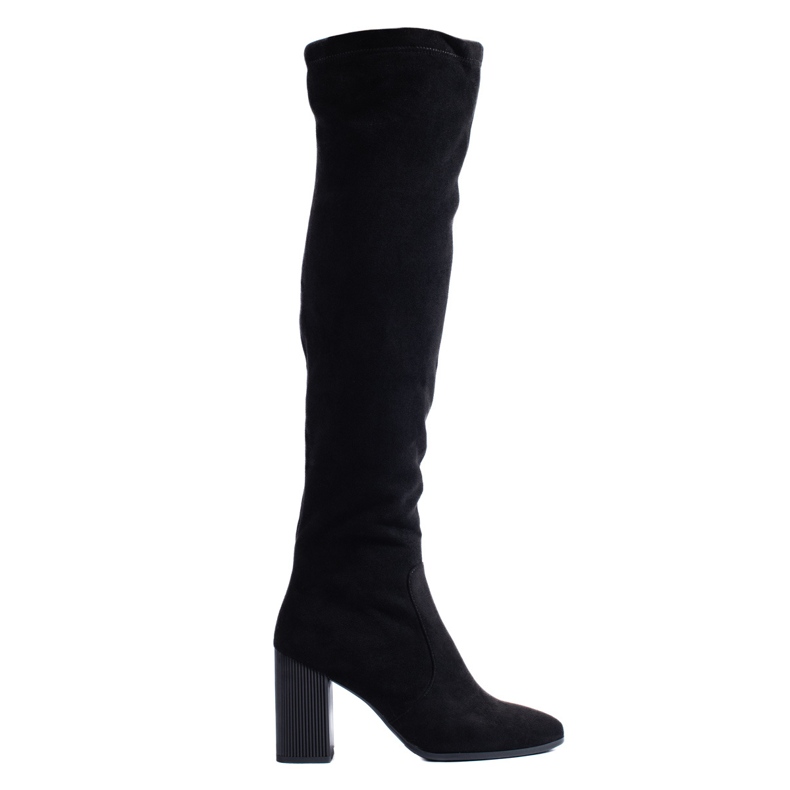 Bottes Shelovet pour femmes sur un poteau élégant le noir