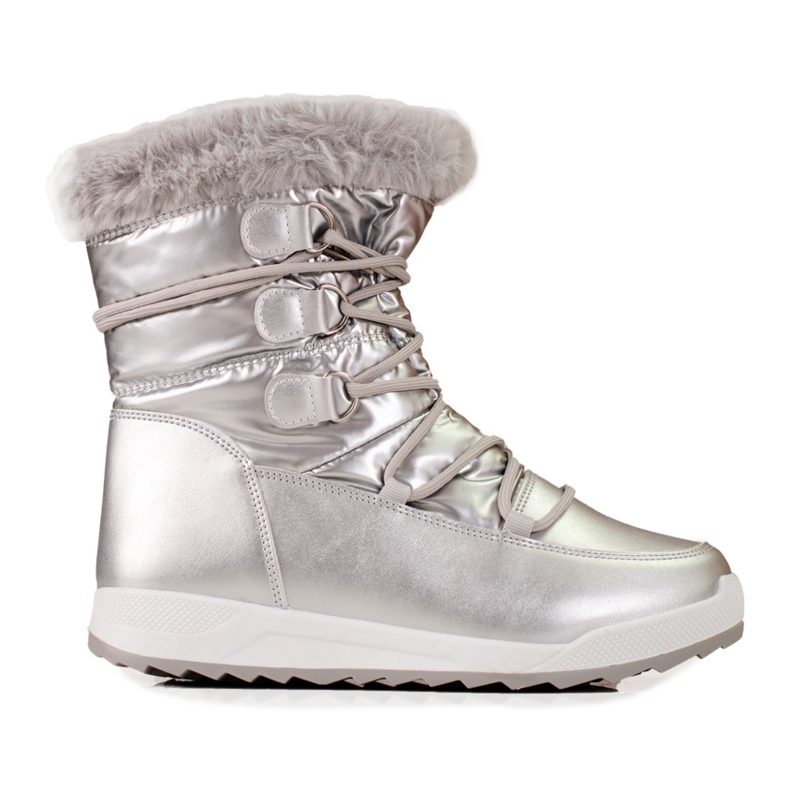 Bottes de neige pour femmes sur la plate-forme argentée Shelovet