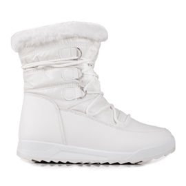 Bottes de neige pour femmes sur la plate-forme Shelovet blanc