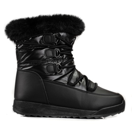 Bottes de neige pour femmes sur la plate-forme Shelovet noir