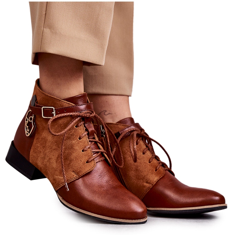 Bottes en Cuir pour Femme Maciejka 5743A-29 Marron brun