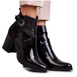 PL4 Bottes Laquées à la Mode La.Fi 260037B-LA Noir le noir