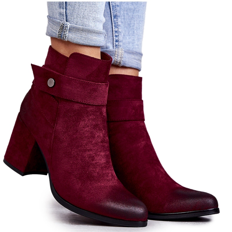 PL4 Bottines en daim pour femme La.Fi 260041WI-SU Rouge multicolore