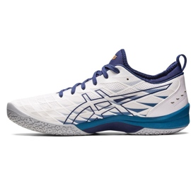 Asics Blast Ff 3 M 1071A076 100 chaussure de handball blanc bleu marine