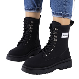 Bottines Cofer noir mat le noir