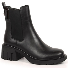 Bottes noires pour femmes Jodhpur bottes, isolées noires Filippo PAW375