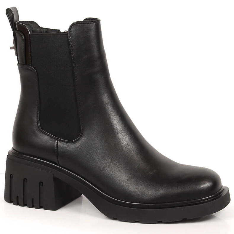 Bottes noires pour femmes Jodhpur bottes, isolées noires Filippo PAW375 le noir