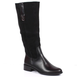 Bottes isolées noires pour femme Jezzi JEZ367A