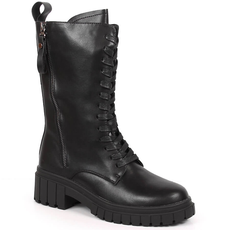 Bottes en cuir à faible isolation Artiker noires le noir