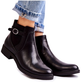 PJ1 Bottes chaudes pour femmes Jodhpur Noir Janette
