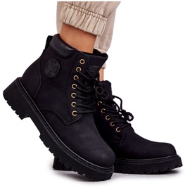 Bottes Chaudes En Cuir Noir Felizia