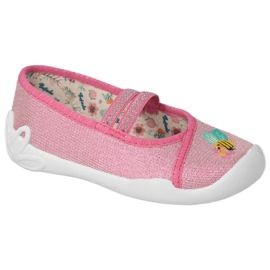 Befado chaussures pour enfants 116X311 rose argent Befado chaussures pour enfants 116X311 rose argent
