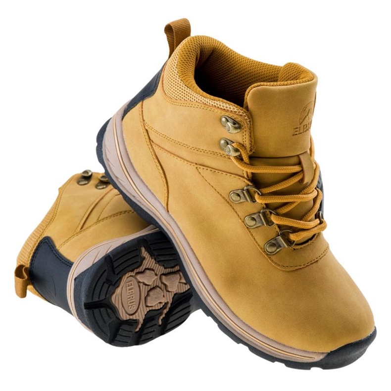 Chaussures Elbrus Wadi Mid pour adolescents 92800280455 jaune Chaussures Elbrus Wadi Mid pour adolescents 92800280455 jaune