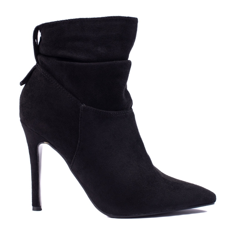 W. Potocki Bottes pour femmes élégantes sur un talon haut Potocki le noir