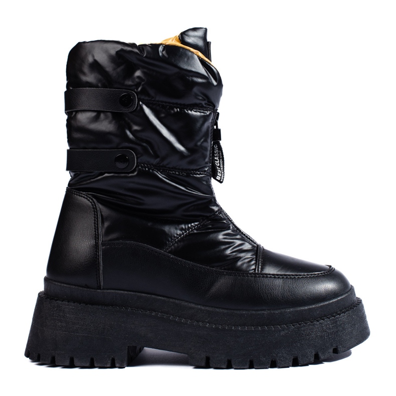 Bottes de neige pour femmes noires sur la plateforme Vinceza le noir Bottes de neige pour femmes noires sur la plateforme Vinceza le noir
