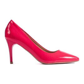 Escarpins vernis roses pour femme