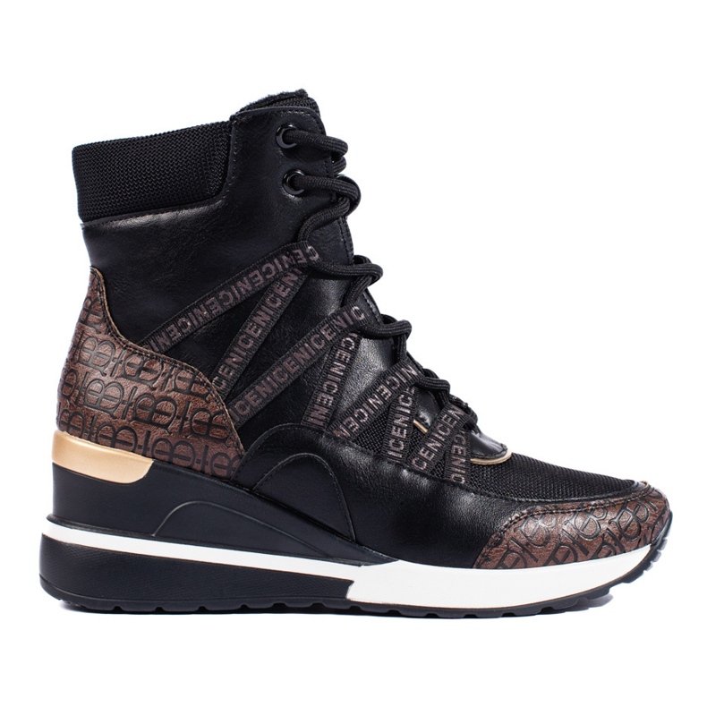 Bottes de sport pour femmes sur le coin Vinceza le noir Bottes de sport pour femmes sur le coin Vinceza le noir