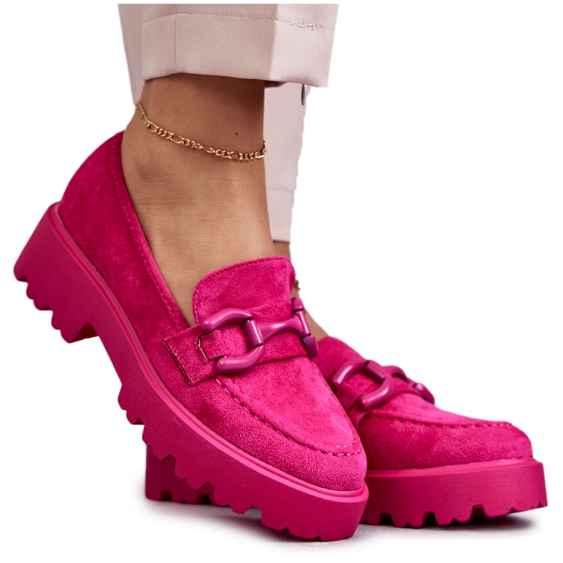 Vinceza Chaussures en daim pour femmes sur la plate-forme rose Gunn
