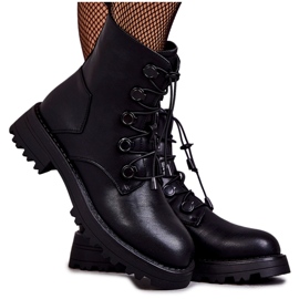 PJ1 Bottes chaudes femme noires côtelées Helia