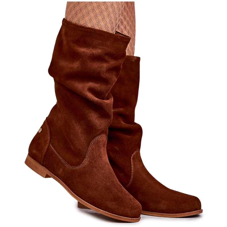 Bottes en Daim pour Femme Maciejka 05057-29 Rouge brun