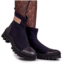 Bottes en tissu pour femme Nicole 2703 Noir