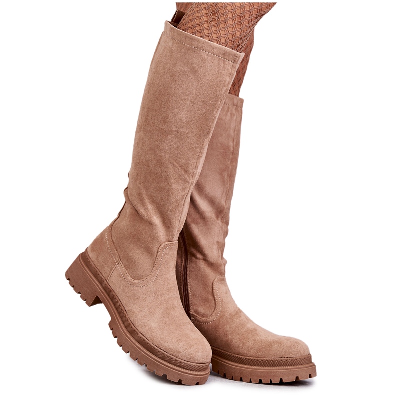 PE1 Bottes mi-bas chaudes femme beige Helma PE1 Bottes mi-bas chaudes femme beige Helma