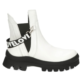 Boots à la mode des femmes -Up Filippo DBT3927 White blanc