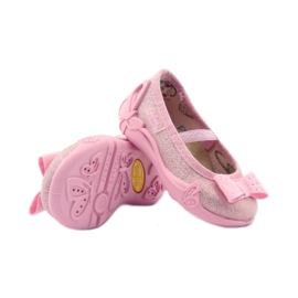 Chaussons fille nœud Befado 441p006 rose
