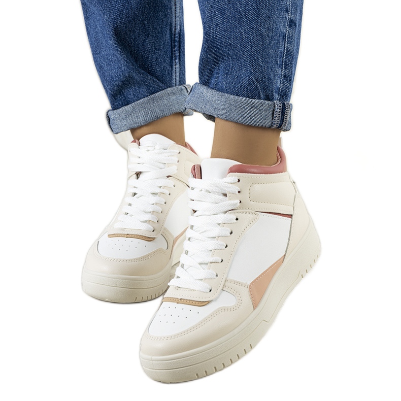 Baskets crème pour la cheville Adite beige Baskets crème pour la cheville Adite beige