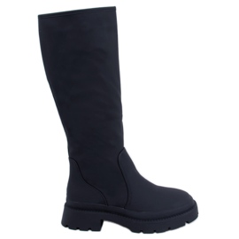 Bottes cavalières noires Pionter le noir Bottes cavalières noires Pionter le noir