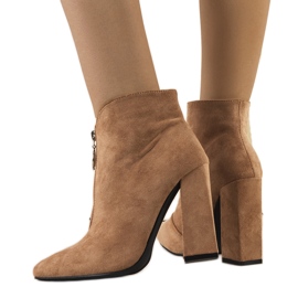Bottes en éco-daim marron Berinis brun