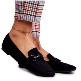 FB2 Mocassins En Daim Avec Décoration Santi Noire